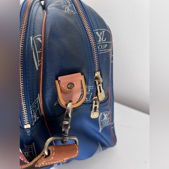 Louis Vuitton Cup Bag Blue With unbranded strap, replaced D rings, leather tabs - Picture 7 of 14
